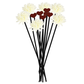 5/10/12 τεμ. Flower Shape No Fire Aromatherapy Rattan For Reed Diffuser Replacement Sticks Διακόσμηση μπάνιου σπιτιού Αρωματικό