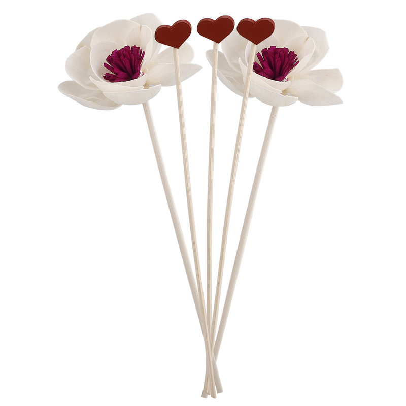 5/10/12gab. Ziedu forma bez uguns Aromterapijas rotangpalma niedru difuzora nomaiņai. Mājas vannas istabas dekorēšana aromātiska