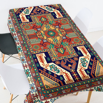 Ģeometriski svītrains režģis Elastīgs stikla galda aizsargs Eļļas lupats uz galda Taisnstūrveida galdauti ballīšu dekorēšanas galdauts