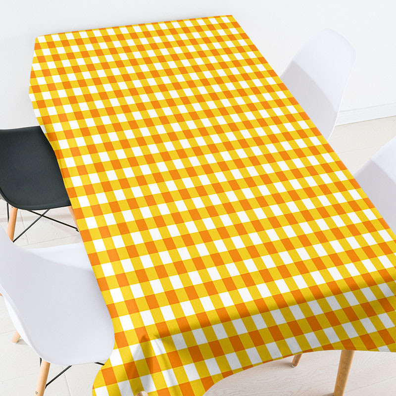 Ģeometriski svītrains režģis Elastīgs stikla galda aizsargs Eļļas lupats uz galda Taisnstūrveida galdauti ballīšu dekorēšanas galdauts