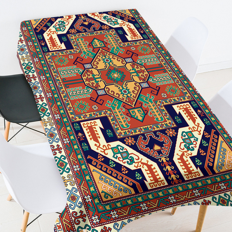 Ģeometriski svītrains režģis Elastīgs stikla galda aizsargs Eļļas lupats uz galda Taisnstūrveida galdauti ballīšu dekorēšanas galdauts