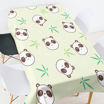 Multfilmu anime dzīvnieku kāzu dekorēšana Prettraipu galdautu galdautu komplekts taisnstūra galdauta galdauta kāzu dekorēšana