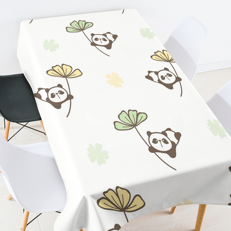 Multfilmu anime dzīvnieku kāzu dekorēšana Prettraipu galdautu galdautu komplekts taisnstūra galdauta galdauta kāzu dekorēšana