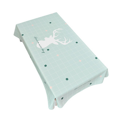 Karácsonyi jávorszarvas vízálló terítő asztalterítő téglalap alakú karácsonyi terítő esküvői asztalterítő Foltmentes abrosz Asztal