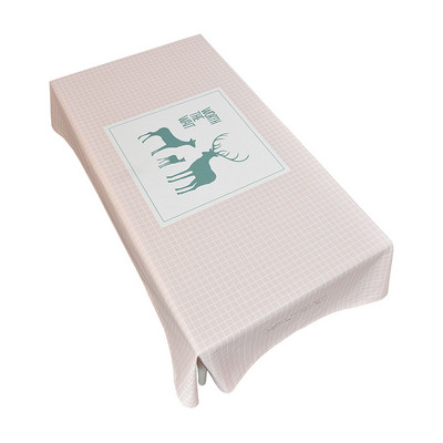 Karácsonyi jávorszarvas vízálló terítő asztalterítő téglalap alakú karácsonyi terítő esküvői asztalterítő Foltmentes abrosz Asztal