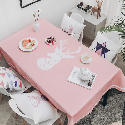 Karácsonyi jávorszarvas vízálló terítő asztalterítő téglalap alakú karácsonyi terítő esküvői asztalterítő Foltmentes abrosz Asztal