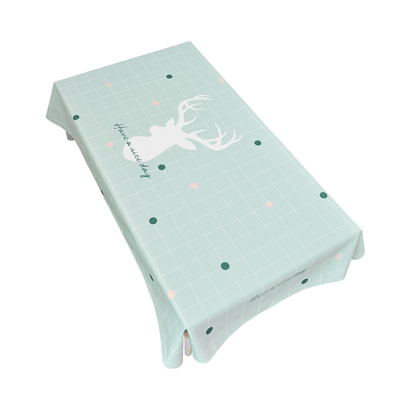 Karácsonyi jávorszarvas vízálló terítő asztalterítő téglalap alakú karácsonyi terítő esküvői asztalterítő Foltmentes abrosz Asztal