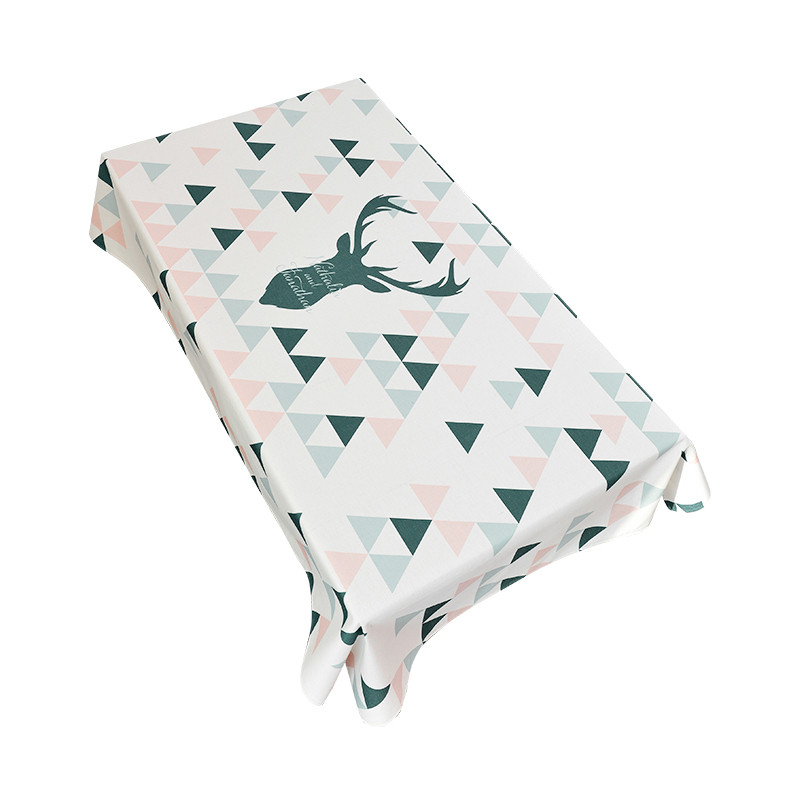 Karácsonyi jávorszarvas vízálló terítő asztalterítő téglalap alakú karácsonyi terítő esküvői asztalterítő Foltmentes abrosz Asztal