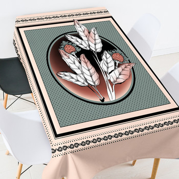 3D печат на цветя одеяло за пикник сватбена украса Покривка против петна Европейски покривки за маса Покривка за маса за маса Покривка