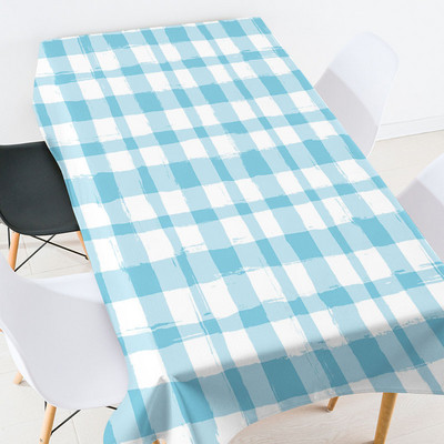 Ģeometriskas svītras čeku apdruka galda sliede galdauts Galds pusdienu galdi Ēdamistabas galdi ūdensizturīgs galdauts galda pārklājs mēteļa galds