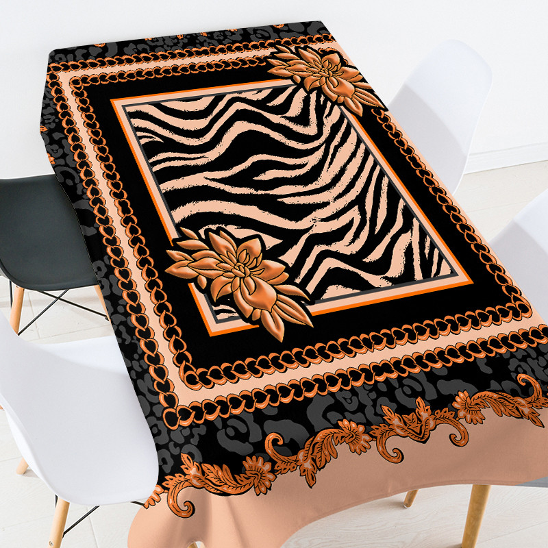 Ģeometriskas svītras čeku apdruka galda sliede galdauts Galds pusdienu galdi Ēdamistabas galdi ūdensizturīgs galdauts galda pārklājs mēteļa galds