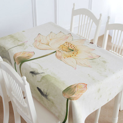 Gėlių lapų vestuvinė staltiesė Apsauga nuo dėmių staltiesės staltiesės komplektas stačiakampio formos staltiesė Aliejinė užtiesala ant stalo Stalas