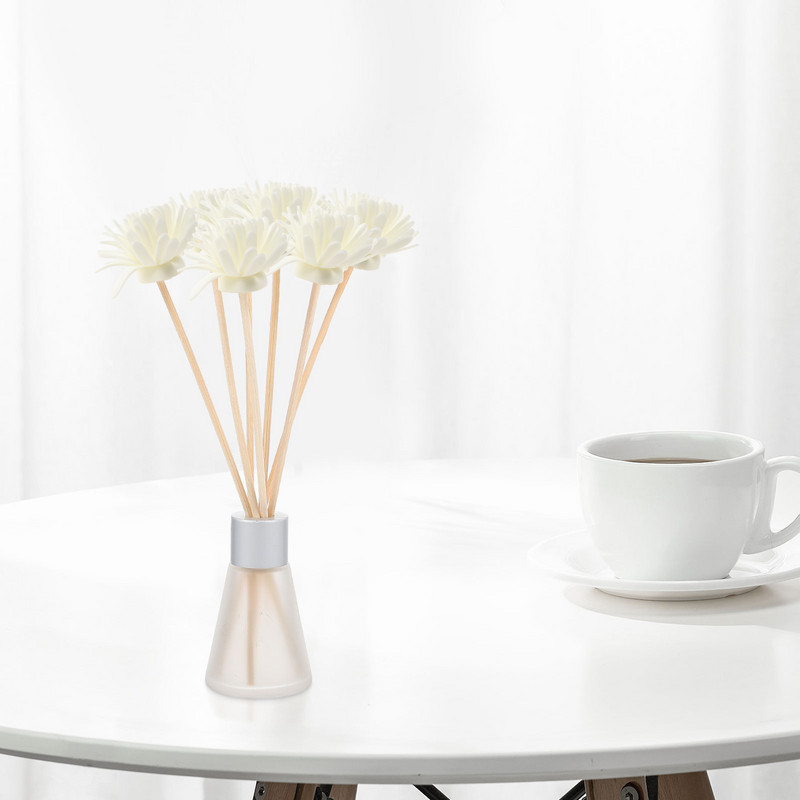 10 vnt Difuzoriaus lazdelės chrizantemomis kvepiančios kvepalų cukranendrių rotango lazdelės aromatinės alyvos difuzorius namų dekoravimui