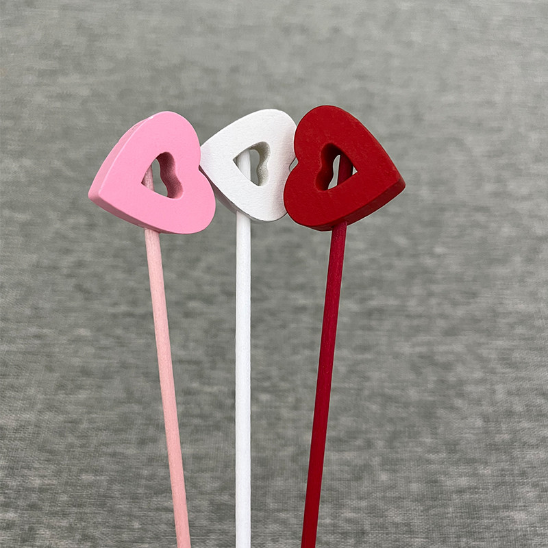 6 vnt Širdies formos nendrių difuzoriaus pakeitimo lazdelės, pasidaryk pats, rankų darbo namų dekoras, ypač storos rotango nendrių aliejaus difuzoriaus užpildymo lazdelės