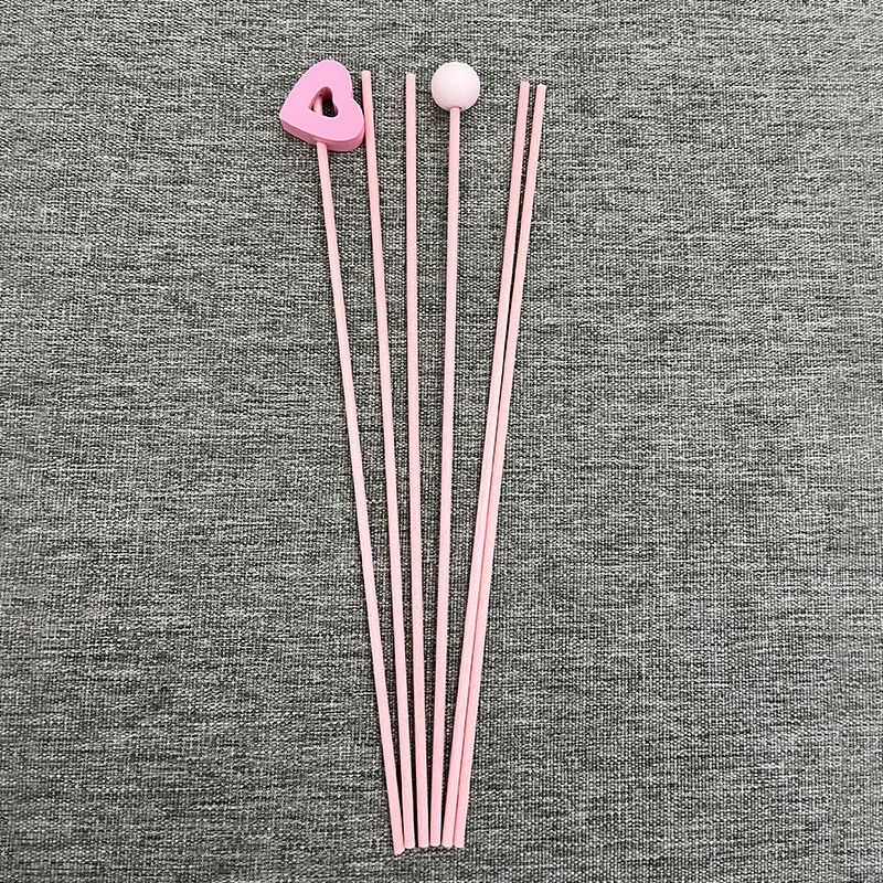 6 vnt Širdies formos nendrių difuzoriaus pakeitimo lazdelės, pasidaryk pats, rankų darbo namų dekoras, ypač storos rotango nendrių aliejaus difuzoriaus užpildymo lazdelės