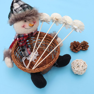 5gab difuzora kociņi rotangpalmas ziedu rožu nomaiņai uzpildāmi rotangpalmas spieķi ēterisko eļļu difuzoram bēšs