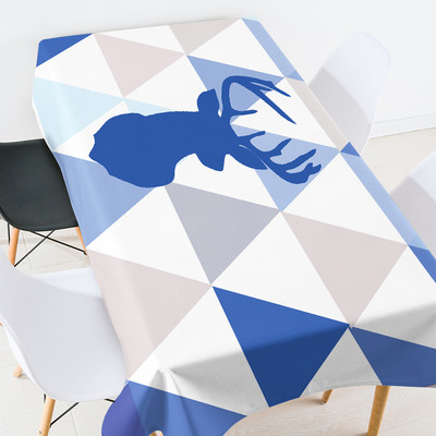 Ģeometriski svītrainām režģīņu mežģīņu galdauts pusdienu galda dekors istabas dekors estētiskais Eļļauts uz galda ballītes dekorēšana Galdauts