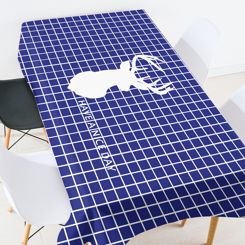 Ģeometriski svītrainām režģīņu mežģīņu galdauts pusdienu galda dekors istabas dekors estētiskais Eļļauts uz galda ballītes dekorēšana Galdauts