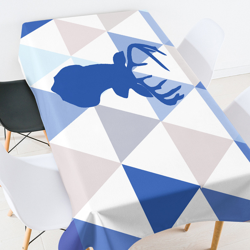 Ģeometriski svītrainām režģīņu mežģīņu galdauts pusdienu galda dekors istabas dekors estētiskais Eļļauts uz galda ballītes dekorēšana Galdauts