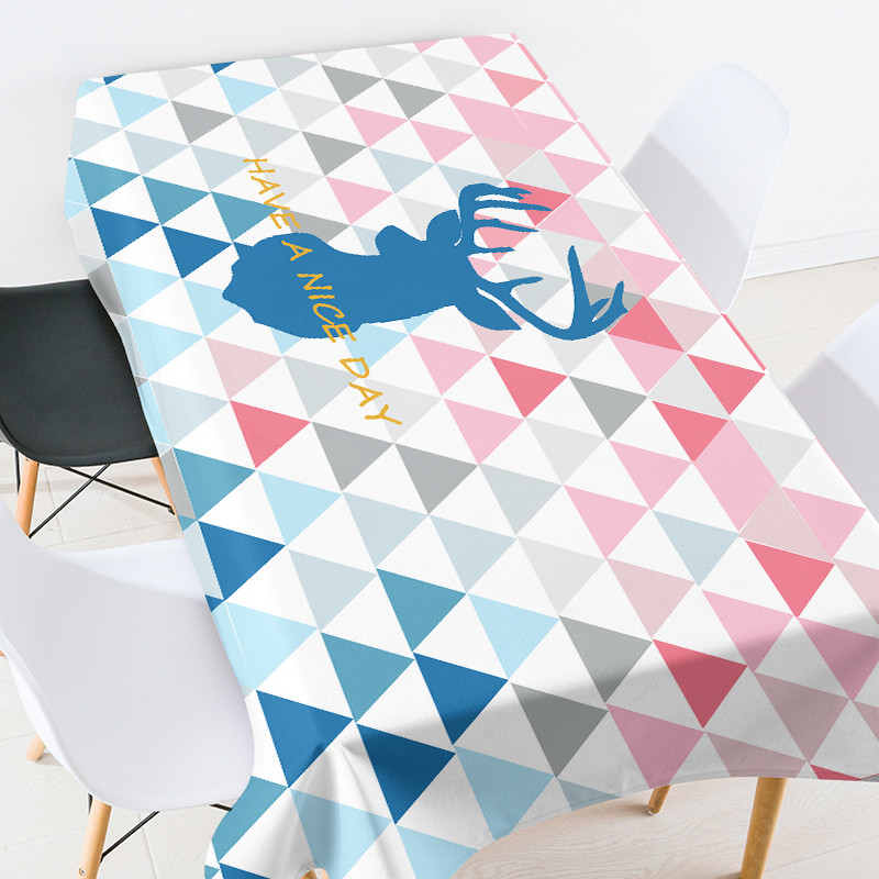 Ģeometriski svītrainām režģīņu mežģīņu galdauts pusdienu galda dekors istabas dekors estētiskais Eļļauts uz galda ballītes dekorēšana Galdauts