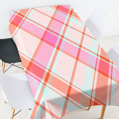 Ģeometriski svītrains režģis Galdauts Galdauts galdauts galdauts galdauts ūdensizturīgs galdauts galda pārklājs