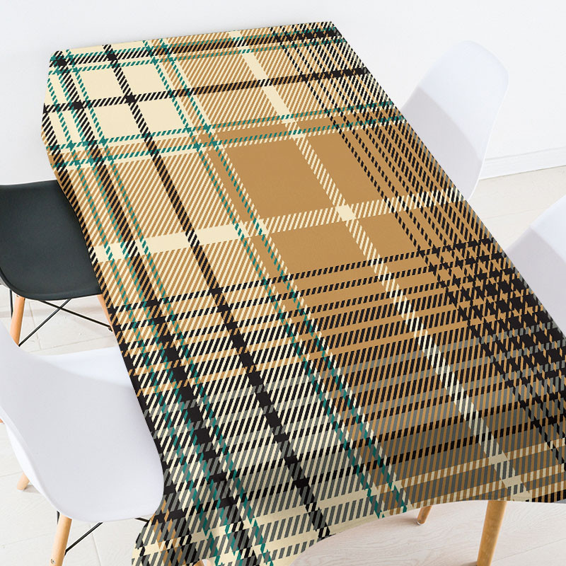 Ģeometriski svītrains režģis Galdauts Galdauts galdauts galdauts galdauts ūdensizturīgs galdauts galda pārklājs