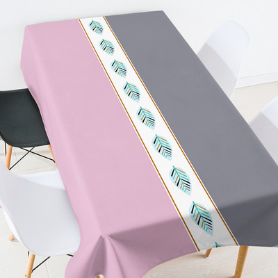 Geomeetrilise triibulise võrega ümmargune lauakate laudlina ristkülikukujuline ruumidekoor esteetiline Plekivastane laudlina laudlina komplekt