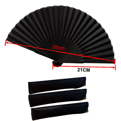 1Gb Izšuvumi Ķīniešu deju roku ventilatoru ballīte kāzu balle Bambusa roku saliekama mežģīņu audums Retro amatniecības dāvanu ventilators mājas dekorēšana