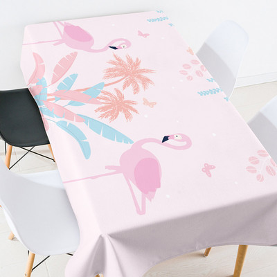 Ģeometriski svītraini ziedi un putni ballīšu galdauts Eiropas galdauti kāzu galdauts mežģīņu galdauts sarkans galdauts