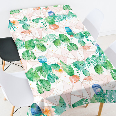 Ģeometriski svītraini ziedi un putni ballīšu galdauts Eiropas galdauti kāzu galdauts mežģīņu galdauts sarkans galdauts