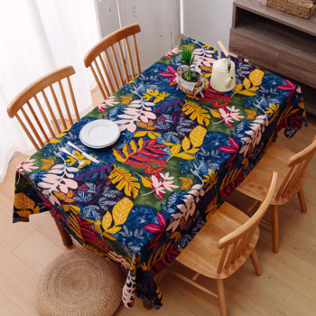 Покривка за цветя и плодове масичка за кафе за холна покривка правоъгълна маса за маса за хранене сватбена украса маса