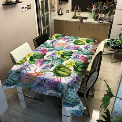 Ziedu un augļu pārklājuma galds kafijas galdiņš viesistabai galdauts taisnstūra pusdienu galda pārklājs kāzu dekorācijas galds