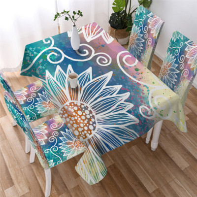 Ziedu un augļu pārklājuma galds kafijas galdiņš viesistabai galdauts taisnstūra pusdienu galda pārklājs kāzu dekorācijas galds