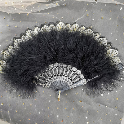 Πτυσσόμενος ανεμιστήρας με φτερά Γιαπωνέζικη γλυκιά νεράιδα με σκούρο γοτθικό δικαστήριο Χορός Βεντάλια χεριών Χειροτεχνία Δώρο Δώρο Γάμου Διακόσμηση