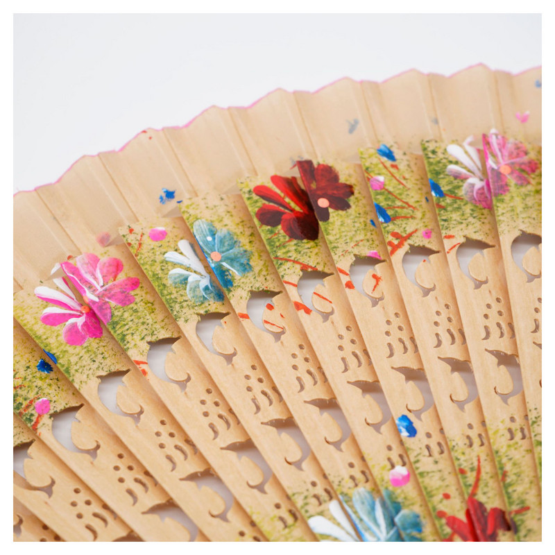 Kokkupandav lehvik Puidust hispaania lehvik tantsimiseks trükkimine käsitsi kokkupandav lehvik Kodukaunistus Kaunistused Käsitöö kingitused külalistele