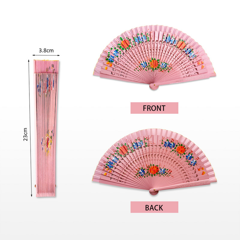 Kokkupandav lehvik Puidust hispaania lehvik tantsimiseks trükkimine käsitsi kokkupandav lehvik Kodukaunistus Kaunistused Käsitöö kingitused külalistele