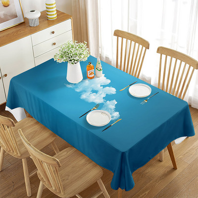 Juodos ir baltos staltiesės linijos eskizas Žmogaus veido kontūras Stačiakampė staltiesė Paprastas valgomojo virtuvės dekoravimo stilius