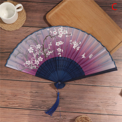 Karikatūra Kaķis Ķīniešu zīds Modes Japānas stila Roku ventilatori Populāri Jauki Forši ventilatori Rokas salokāmi Sieviešu meiteņu šovi Fani