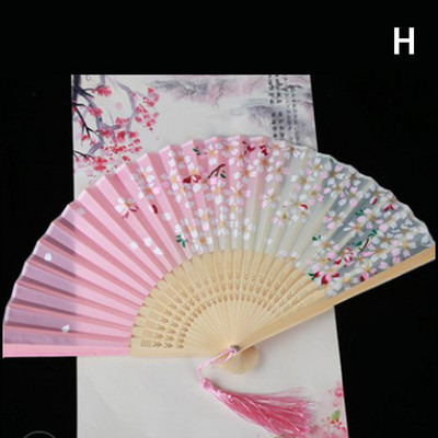 Karikatūra Kaķis Ķīniešu zīds Modes Japānas stila Roku ventilatori Populāri Jauki Forši ventilatori Rokas salokāmi Sieviešu meiteņu šovi Fani