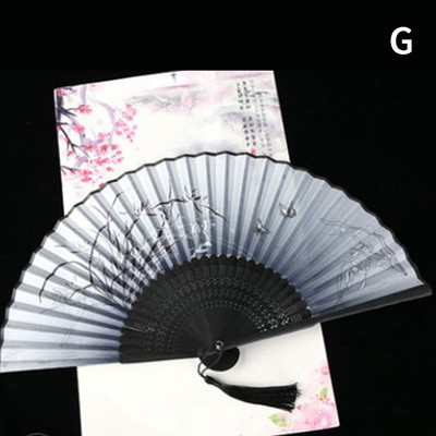 Karikatūra Kaķis Ķīniešu zīds Modes Japānas stila Roku ventilatori Populāri Jauki Forši ventilatori Rokas salokāmi Sieviešu meiteņu šovi Fani