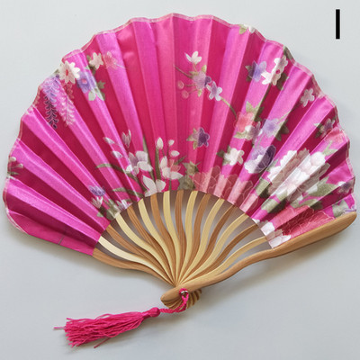 Vintage Πτυσσόμενος ανεμιστήρας από μεταξωτό ρετρό κινέζικο ιαπωνικό μπαμπού πτυσσόμενο ανεμιστήρα φούντα Χορός ανεμιστήρας χεριών Διακόσμηση σπιτιού Στολίδι Δώρο χειροτεχνίας