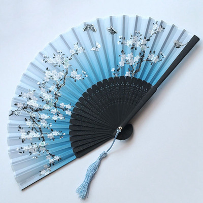 Jauns Vintage saliekamais ventilators Retro ķīniešu japāņu bambusa roku saliekamais ventilators deju rokas ventilators mājas dekorēšana rotājumi amatniecības dāvanu ventilators