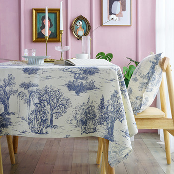 Покривка за маса Nordic Retro Polyester Tablet Одеяло за пикник Домашна сватбена декорация Nappe De Table Manteles