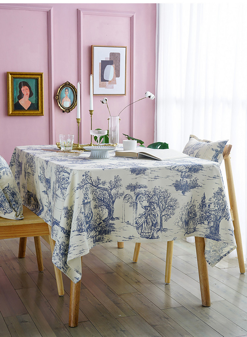Abrosz terítőhöz Nordic Retro poliészter terítő Piknik takaró Otthon Esküvői Dekoráció Nappe De Table Manteles