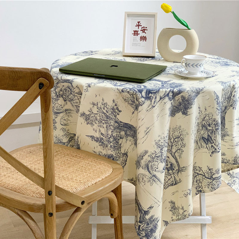 Abrosz terítőhöz Nordic Retro poliészter terítő Piknik takaró Otthon Esküvői Dekoráció Nappe De Table Manteles