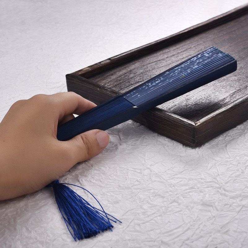 Vintažinis šilko sulankstomas ventiliatorius Retro kinų japonų bambuko rankomis sulankstomas ventiliatorius šokių rankų ventiliatorius namų dekoravimas papuošalai amatai dovanų ventiliatorius