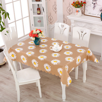 Little Daisy galdauts ūdensnecaurlaidīgs taisnstūra kvadrātveida dārza galda pārklājs traips galdauts eļļas audums Mantel Mesa Nappe De Table