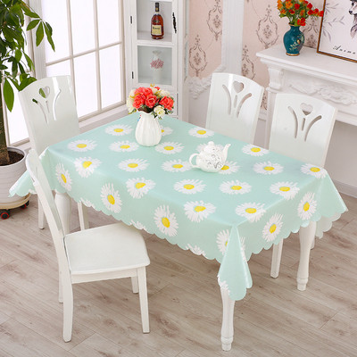 Little Daisy galdauts ūdensnecaurlaidīgs taisnstūra kvadrātveida dārza galda pārklājs traips galdauts eļļas audums Mantel Mesa Nappe De Table