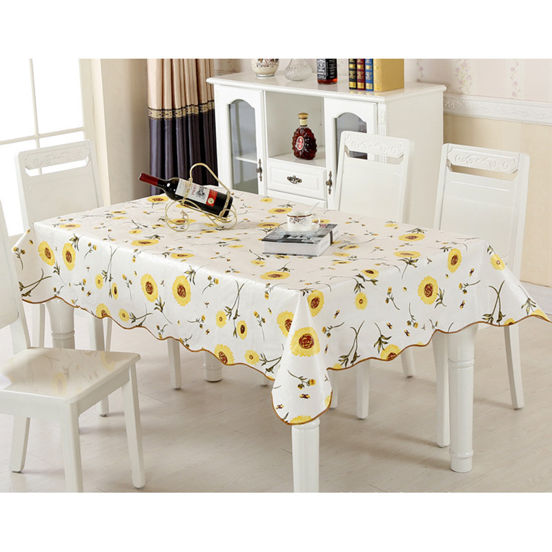 Little Daisy galdauts ūdensnecaurlaidīgs taisnstūra kvadrātveida dārza galda pārklājs traips galdauts eļļas audums Mantel Mesa Nappe De Table
