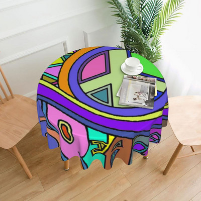 Miera ziedu jauda galdauts Dārza kvadrātveida apdrukāts galda pārklājs ballīte vairumtirdzniecība aizsardzība poliestera galdauts mājas dekorēšana